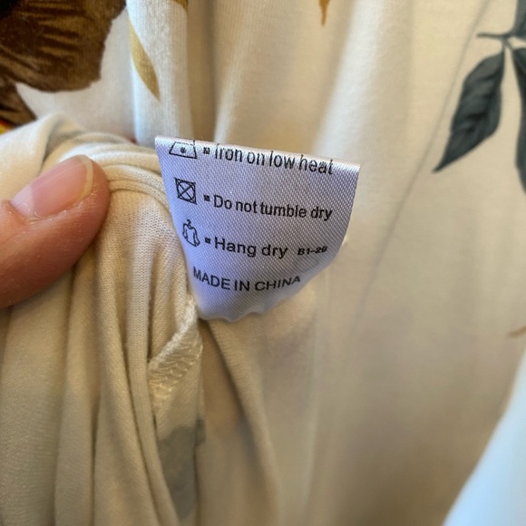 Women's Bohemian Floral Jersey Sleeveless
Racerback Maxi Summer Dress LG Pockets - Picture 12 of 16